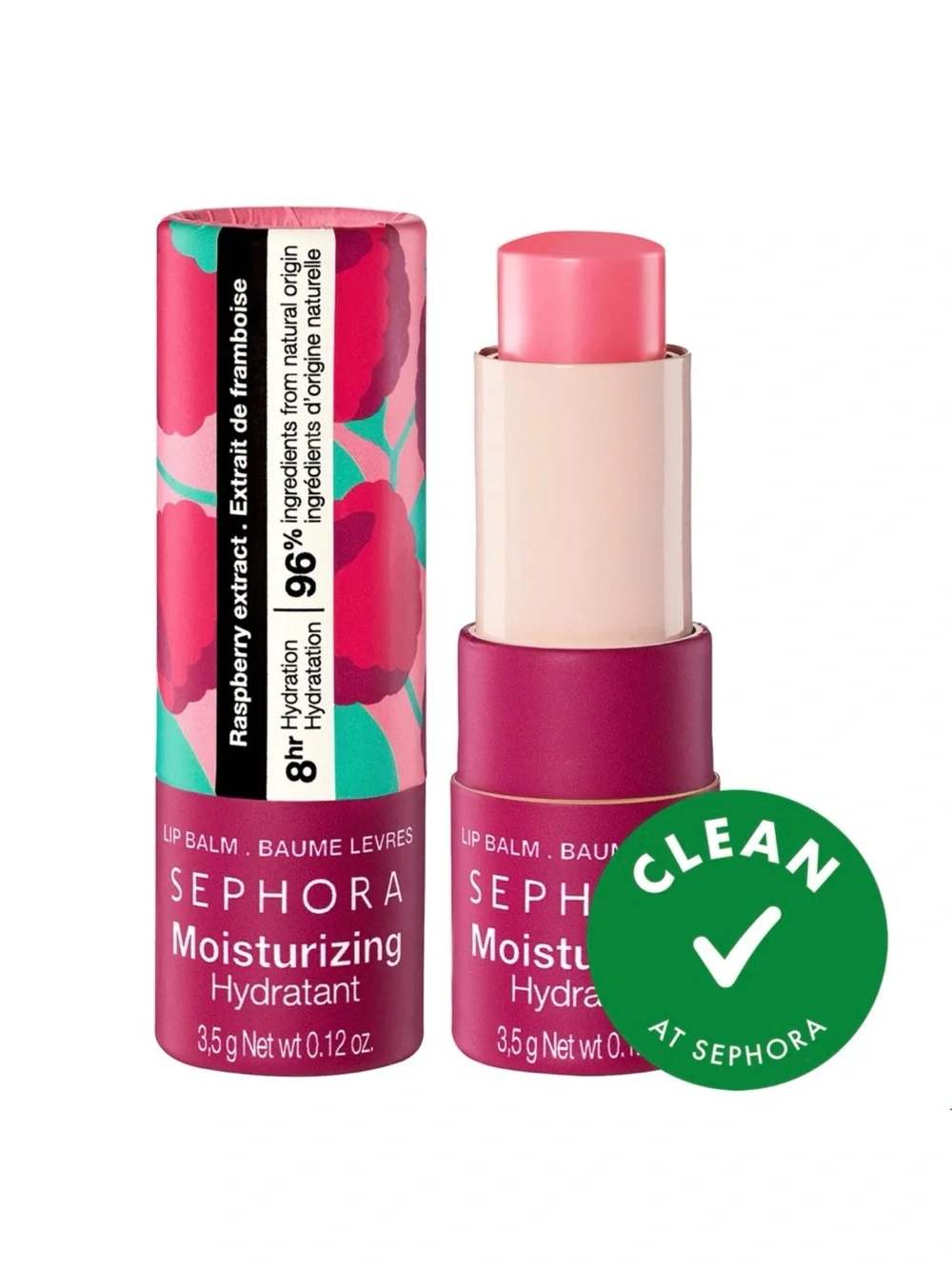 🎉 $5 Sephora Raspberry Moisturizing Lip Balm